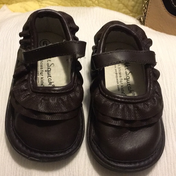 Wee Squeak Mary Jane padded insole Ruffled Wee Squeak Mary Jane padded insole Ruffled